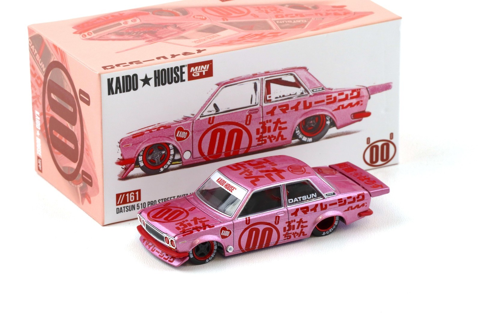 1:64 TSM Mini GT Kaido House Datsun 510 Pro Street Buta V1 Pink