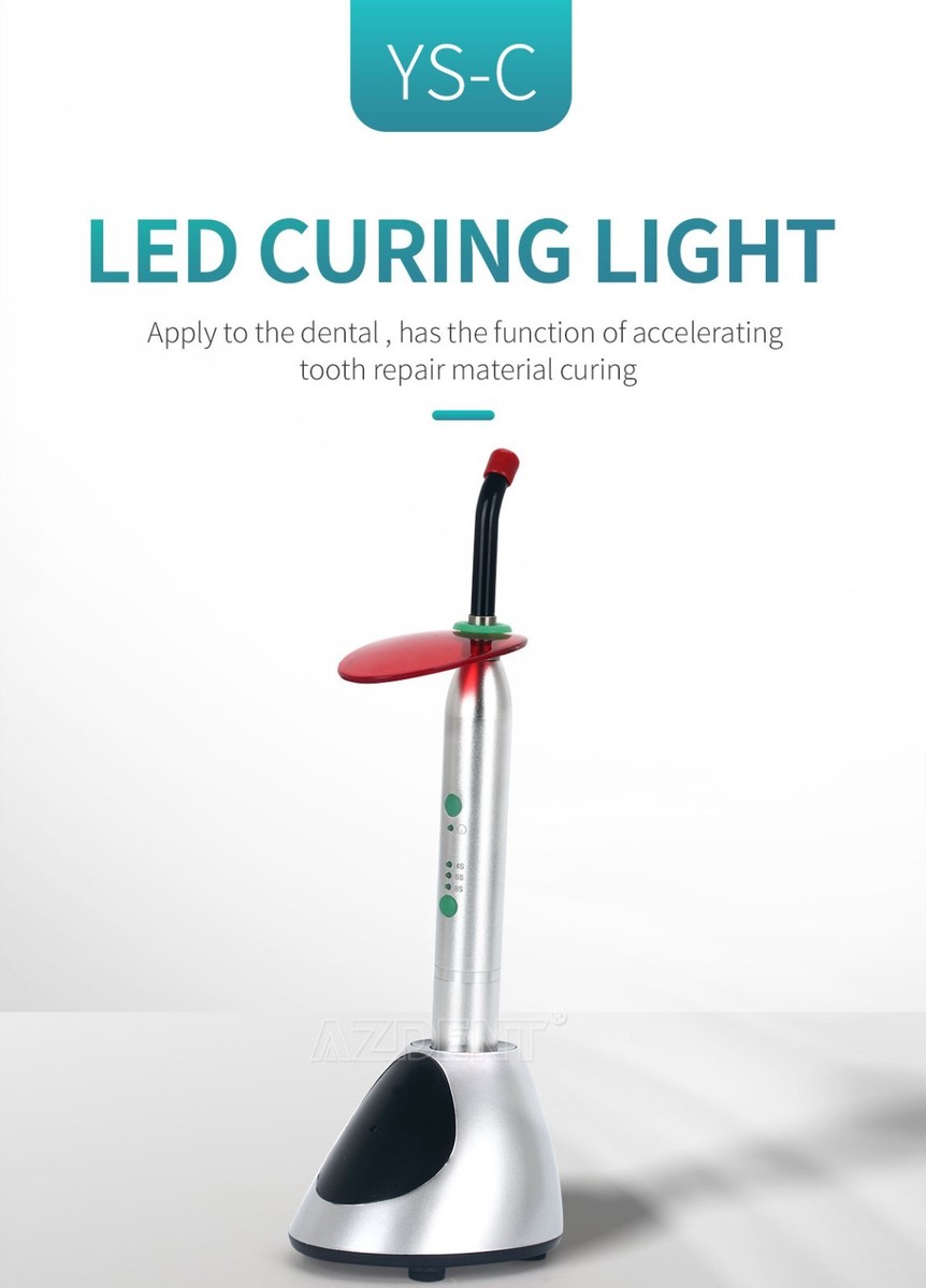 1-10 Dental LED Curing Light Lamp 2000mw High Power Blue Light
