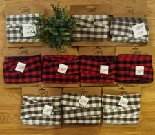 10 NEW Large Primitives by Kathy Gray/Red/Brown Plaid Cotton RIBBON 10 Yards 3” 