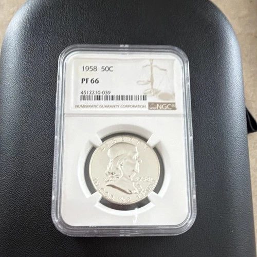 1958 Franklin Half Dollar 50C NGC PF 66 Proof Silver Uncirculated