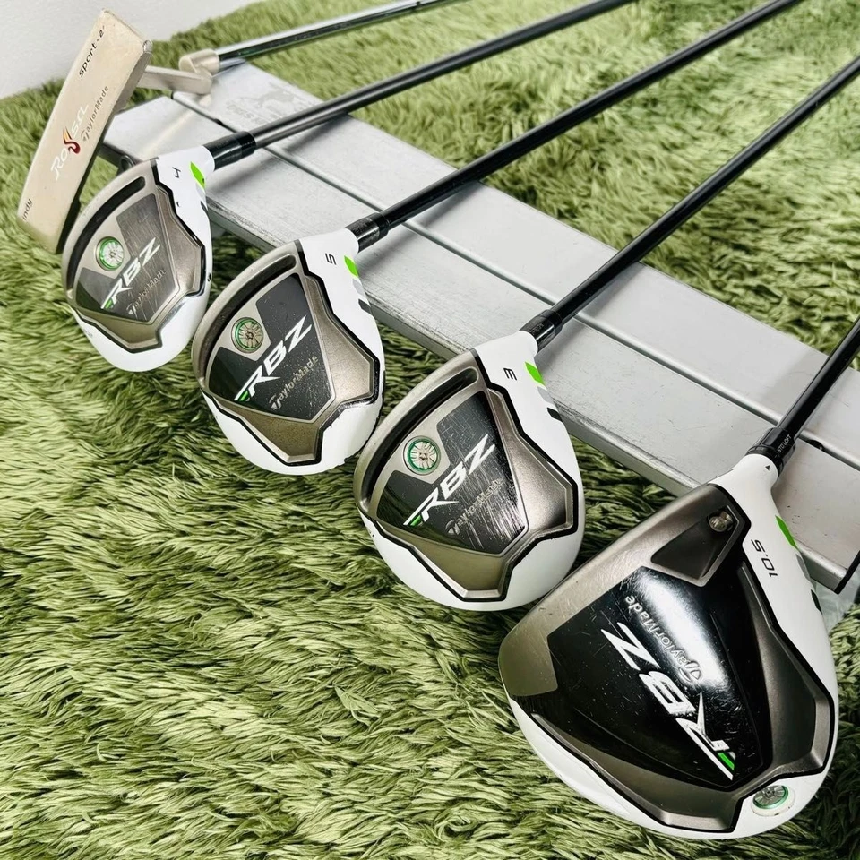 TaylorMade RBZ 13 pezzi set mazze da golf da uomo driver FW UT ferri zeppe borsa putter - Immagine 3 di 4