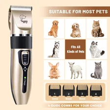 Dog Clippers Grooming Low Noise Electric Quiet Adjustable Clipper Comb Dog Hair