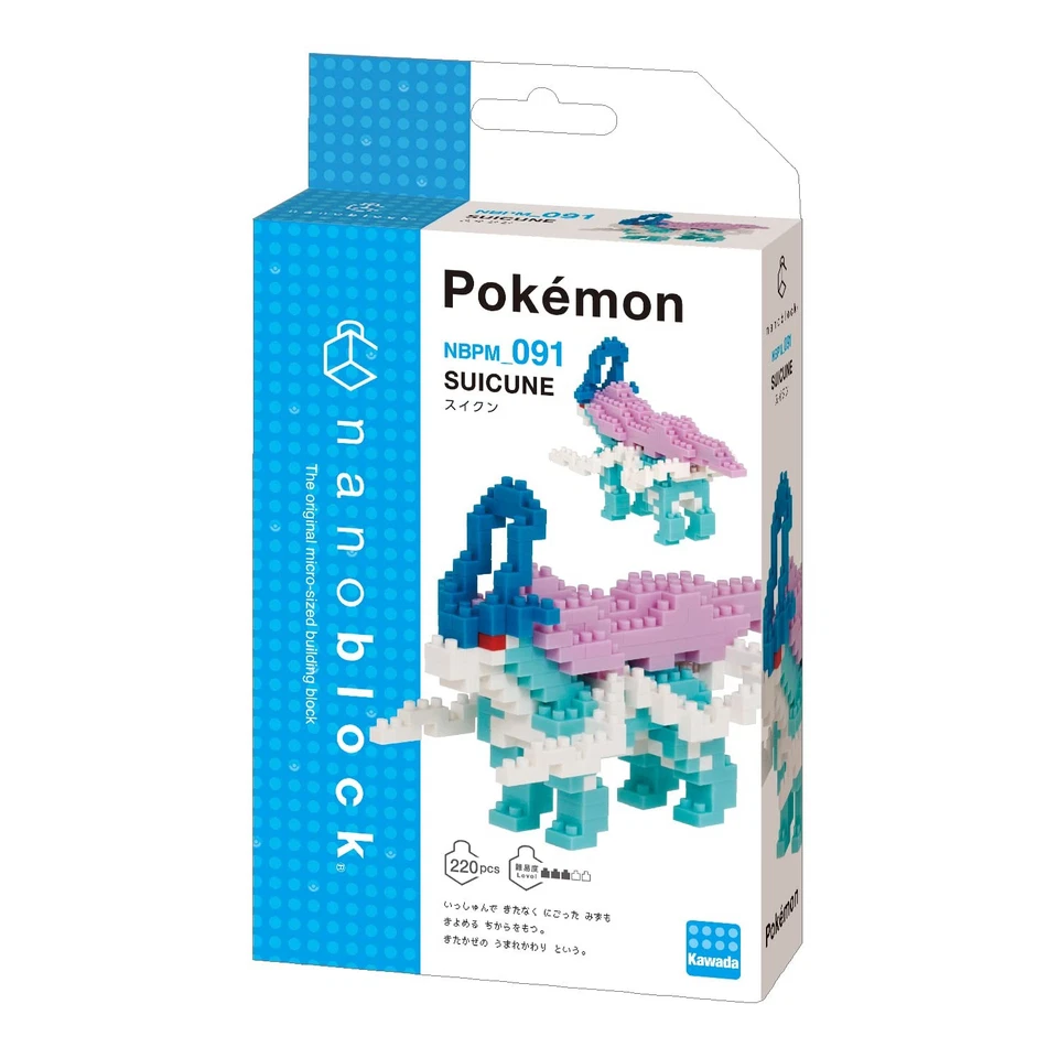 nanoblock Kawada Nanoblock Pokemon Suicune NBPM_091 - Image 2 of 4
