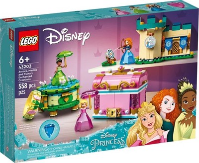 LEGO Disney Princess: Aurora Merida and Tiana's Enchanted Creations (43203)