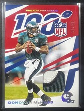 2019 Panini Chronicles #76 Donovan McNabb NFL 100 Jersey Prime #/25