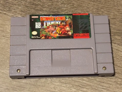 Donkey Kong Country Super Nintendo Snes Cleaned & Tested Authentic