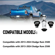 Puck System Gooseneck Hitch Ball Kit , 2-5/16" for 2013-2024 Dodge Ram 2500/3500