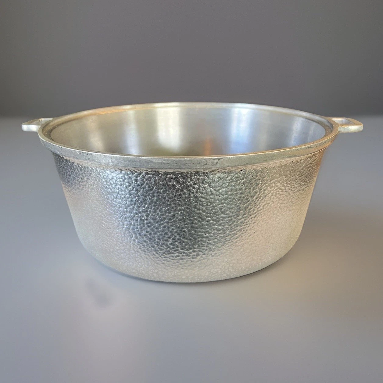 Vintage Dutch Oven Hand Cast Aluminum Pot By REEDER 8” Bottom | No Lid