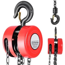 Uimoso Manual Chain Hoist 1T/2200 lbs Capacity 10 ft with Durable G70 Chain