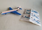 LEGO 687 Caravelle Plane Incl. Instructions Classic 1973 Town 687-1 aeroplane