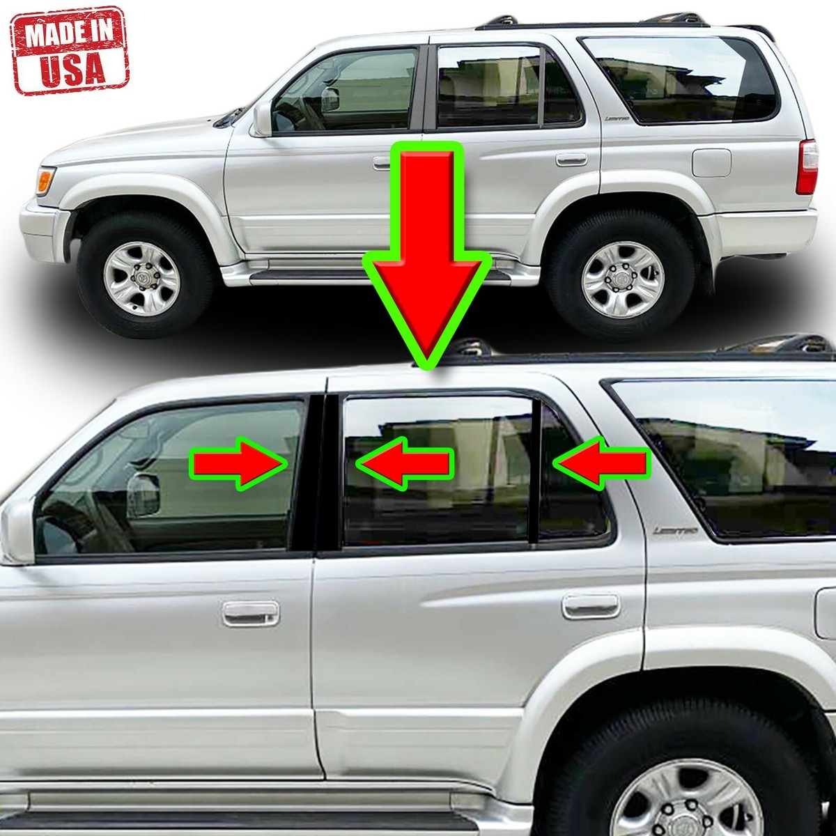 1996 - 2002 Toyota 4Runner Rear Chrome Bumper End W/o Flares TO1104101 - Foto 3