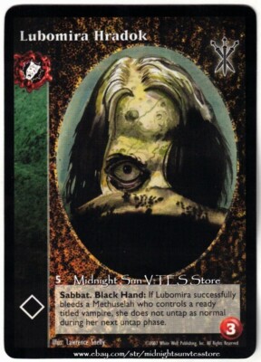 Lubomira Hradok Nosferatu Antitribu Sword of Caine V:TES VTES