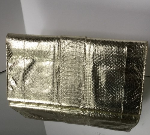 Bolso de cuero en relieve metálico de piel de serpiente JIMMY CHOO - Imagen 2 de 12