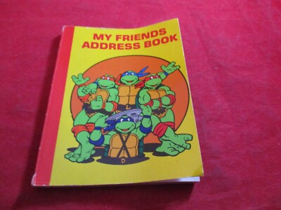 Teenage Mutant Ninja Turtles Retro ''My Friends'' Address Book Organizer Mirage