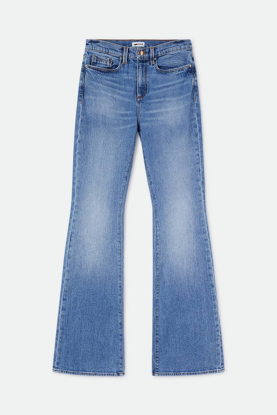 Gas Jeans Camilia Z - Jeans Flare A Vita Alta Jeans - Taglia 28-42 Abbigliamento