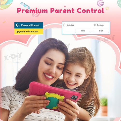 WiFi For Kids Quad Core Tablet PC Android14 Bundle Case 64GB 10inch Dual Cameras - Picture 8 of 30