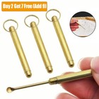 Mini Little Salt Sugar Spoon Keyring Stash Pill Box Straw Tube Shovel Metal~