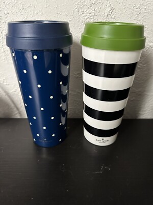kate spade Navy/White Polkadots Cooler + Stanley 40oz Tumbler in a Punch Shimmer Amazon.com | kate spade new york 40 Ounce Tumbler with  main image 3