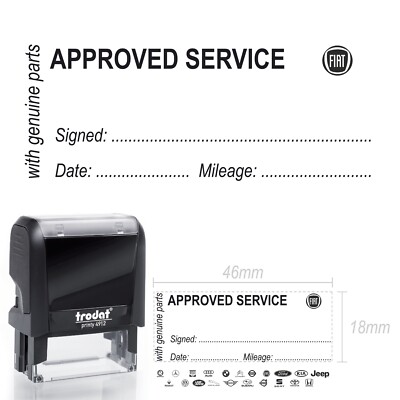 Fiat Abarth Stempel Werkstattdienst Wartungsstempel geprüft Scheckheft