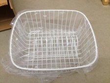 ACRIFORM KBR1, KITCHEN SINK DRAIN BASKET ACCESSORY, WHITE, 15"X13"X7"