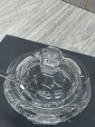 Baccarat Bretagne Crystal Mustard Jar Lid Spoon France Signed Condiments Vintage — photo 5