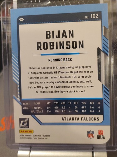 Donruss Bijan Robinson 2024 PRUEBA DE PRENSA PLATA TROQUELADA/75 - Imagen 6 de 6