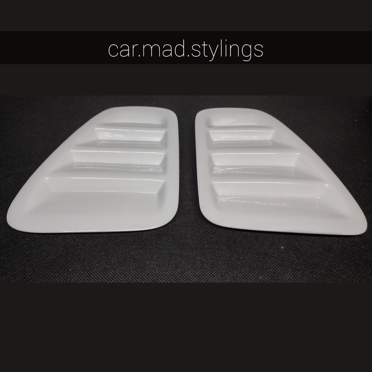 Fiat 500 C Fußmatten CMS Design Black Plastic Fiat 500 Rear Louvres ...