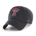 Nwt - ‘47 Brand Texas Tech Red Raiders Clean Up Adjustable Hat - Black - Adult