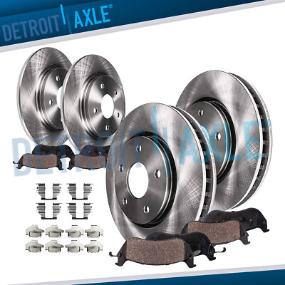 Front Rear Rotors Brake Pads for VW Routan Chrysler Town Country Grand Caravan