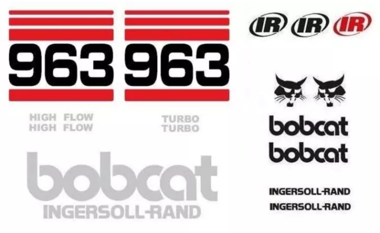 BOBCAT 963 Full Decal Sticker Set Kit ZIO1 Replacement New OEM Quality