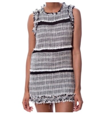 knee length dresses for ladies Sail to Sable Navy Metallic Tweed Short Sleeve Shift Dress Navy / L / H2522