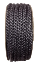 35' Spool 7/8" Black Graphite Fiberglass Rope Gasket Perkins 159 Stove Door Seal