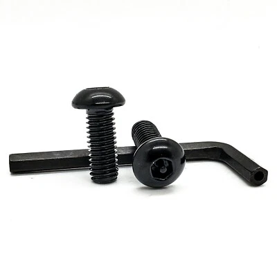 OZ-USA Black Security Hardware Kit 8mm bolt LED Light Bar PODS Steel Anti-Theft lock