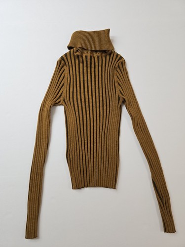 DKNY Women's Walnut Printed Turtleneck Ribbed Long-Sleeve Sweater Size S. - Picture 23 of 24