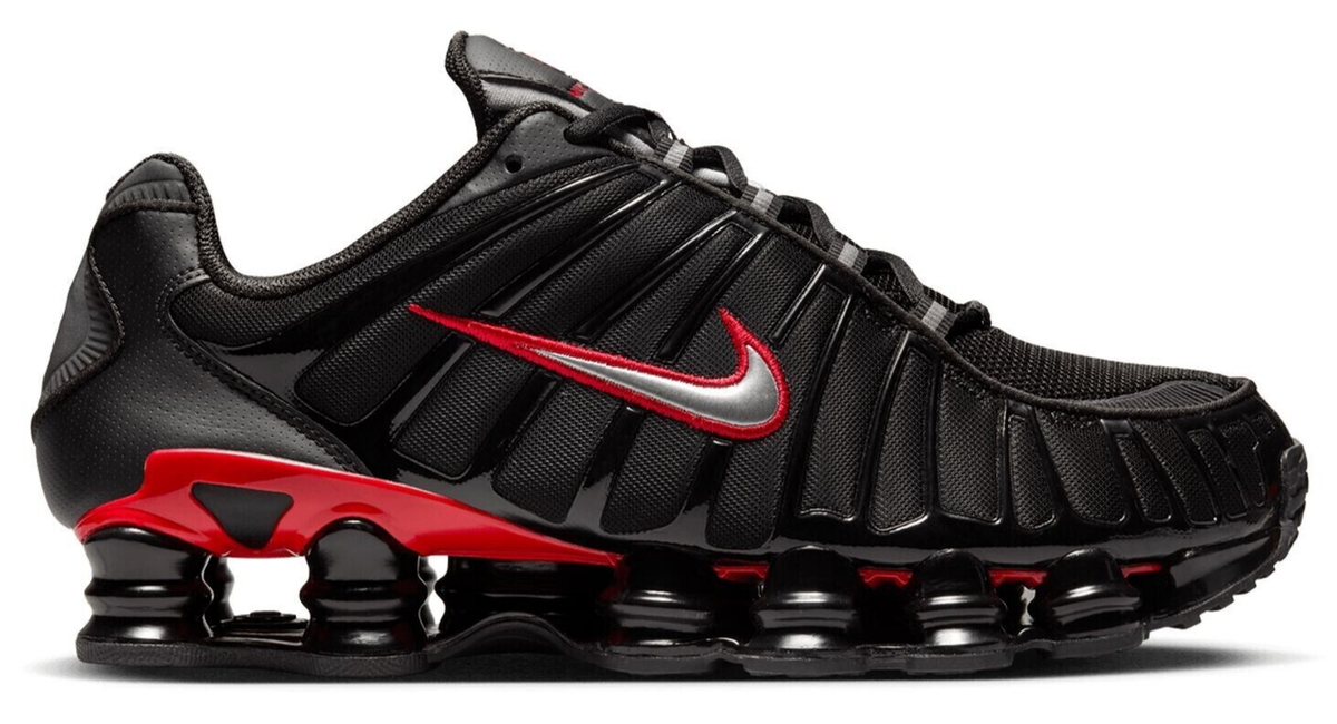 Size 13 - Nike Shox TL Black University Red for sale online | eBay
