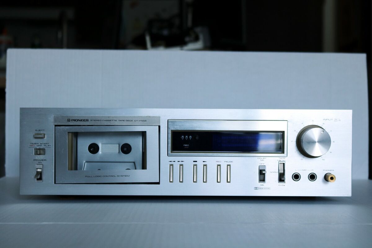 Vintage Pioneer CT-F555 Cassette Deck *New Belts* | eBay Vintage Pioneer CT-F555 Cassette Deck *New Belts* | eBay