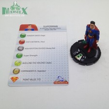 Heroclix DC75th Anniversary set Superman 032 Uncommon figure w/card 