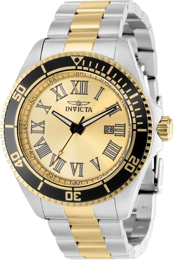 Banda de acero inoxidable Relojes de pulsera de buceo Caja de Plástico