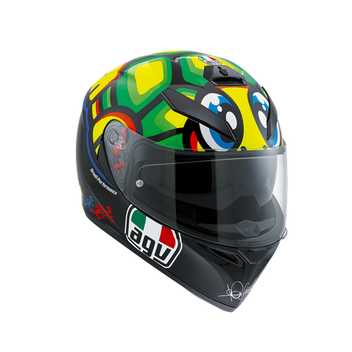 CASCO AGV INTEGRALE K3 SV REPLICA VALENTINO ROSSI TARTARUGA PLK TAGLIA ML |  eBay