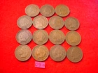 1896 TO 1909 15 COIN INDIAN HEAD CENT SET INCLUDES 1908-S KEY DATE COIN!!   #99