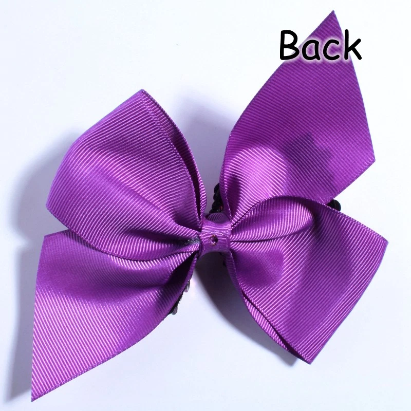 20PCS 12CM New Dovetail Grosgrain Fabric Hair Bows For Hair Clips - Image 4 of 4