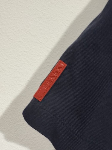 Prada Pique Polo Golf Shirt Dress Womens Medium Blue Short Sleeve Cotton Knit - Picture 6 of 14