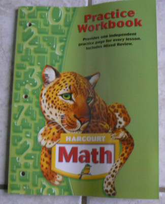 Harcourt MATH, gr. 5 / 5th BRAND NEW Practice Workbook 164-pages