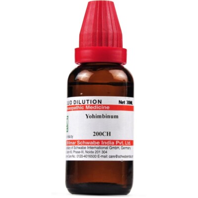 Dr Willmar Schwabe Yohimbinum 200CH,30ml - Men's Health Free Shipping