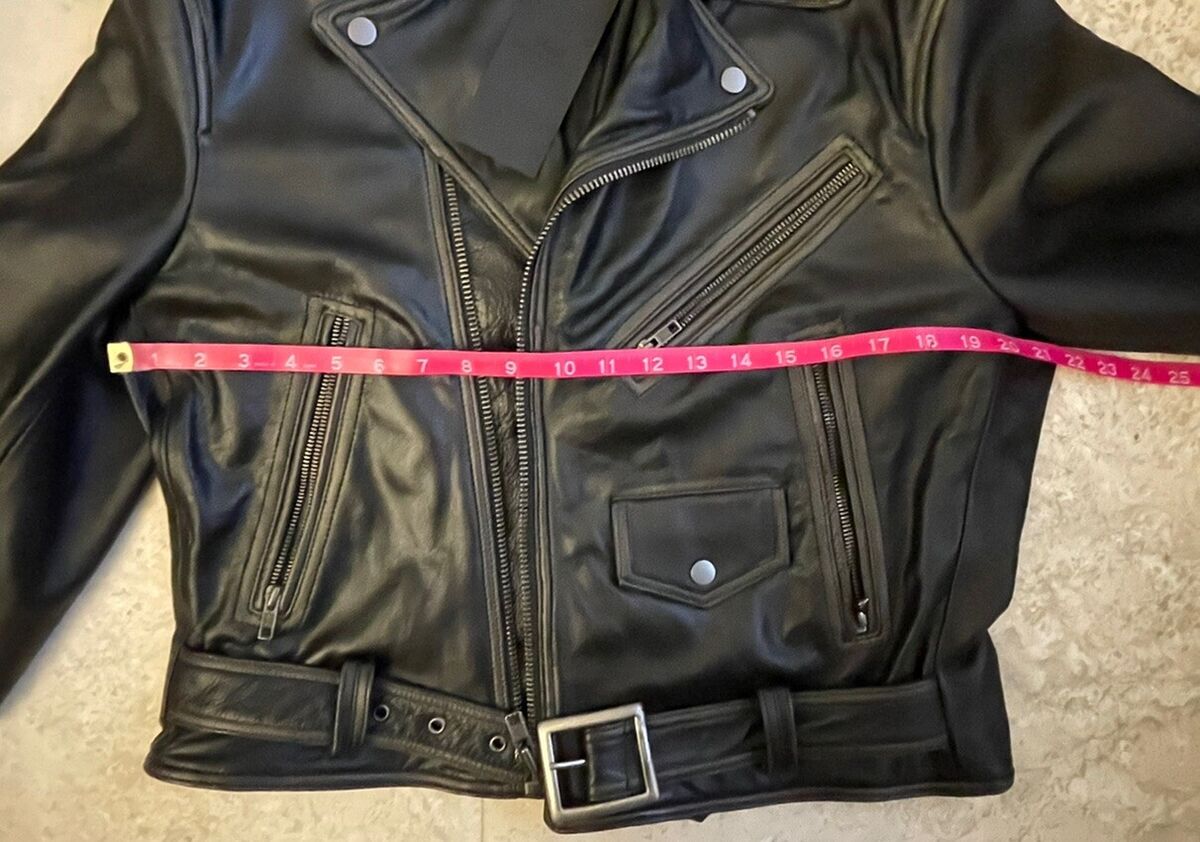 ZARA - Steven Meisel Leather Biker Jacket, Size XS(Runs ZARA - Steven Meisel Leather Biker Jacket, Size XS(Runs