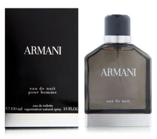 Armani Eau de Nuit by Giorgio Armani for Men 3.4 oz EDT Spray Brand New