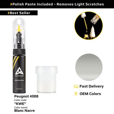 Touch up Paint for Peugeot 4008 Code: KWE Blanc Nacre