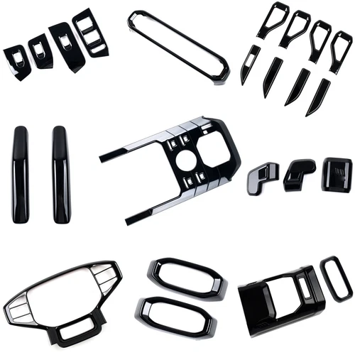 24X ABS Glossy Black Full Interior KIT Trim  For Jetour Traveller T2 2023-24  - Picture 2 of 11