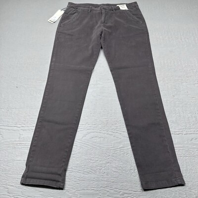 NEW Reiko Jeans Womens 31 Brown Slim Chino Style Casual Stretch Skinny