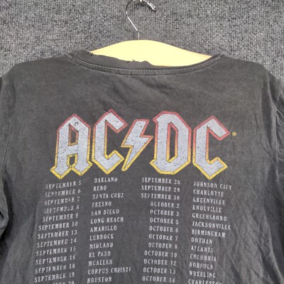 Elizabeth And James Men's ACDC T-Shirt Gray XS Short Sleeve